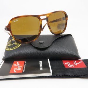 Ray-Ban RB 4356 954/33 58mm STATE SIDE Brown Tortoise/Brown Glass New Sunglasses